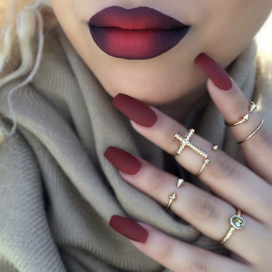 Uñas Postizas Trapezoidales Frost Ballet - Diseño Elegante Listo para Usar - Image 21