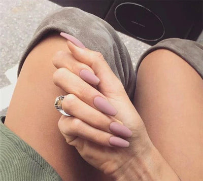 Uñas Postizas Trapezoidales Frost Ballet - Diseño Elegante Listo para Usar - Image 4