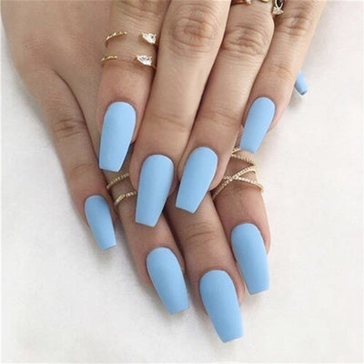 Uñas Postizas Trapezoidales Frost Ballet - Diseño Elegante Listo para Usar - Image 6