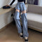Pantalón Recto Cintura Alta Slim Fit Tendencia