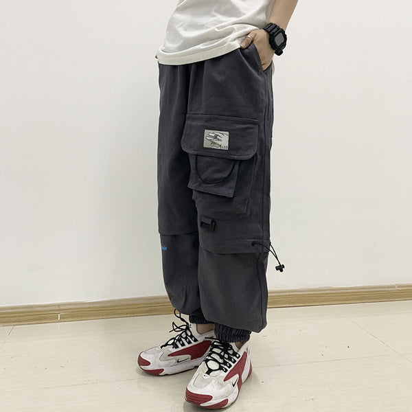 Pantalones de Trabajo Casuales con Cintura Elástica y Cordón Ajustable