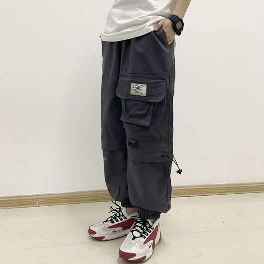 Pantalones de Trabajo Casuales con Cintura Elástica y Cordón Ajustable - Image 2