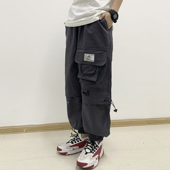 Pantalones de Trabajo Casuales con Cintura Elástica y Cordón Ajustable