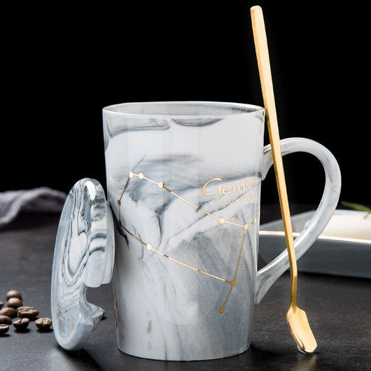 Taza de Cerámica Nórdica con Constelaciones del Zodíaco - Image 42