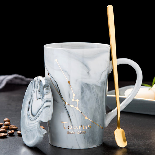Taza de Cerámica Nórdica con Constelaciones del Zodíaco - Image 2
