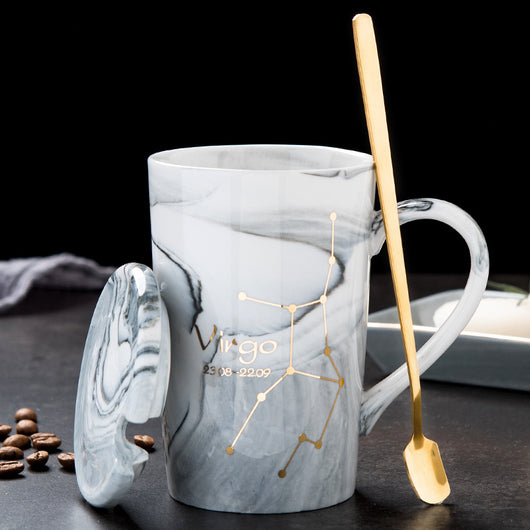 Taza de Cerámica Nórdica con Constelaciones del Zodíaco - Image 6