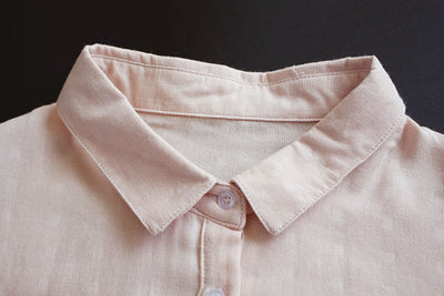 Blusa Camisera Larga Coreana para Mujer con Detalles en Madera - Image 15