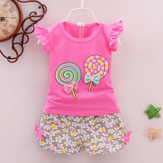 Conjunto Infantil de Dos Piezas Estilo Coreano con Dibujos Animados - Image 3