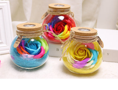 Botella de Deseos con Flores de Jabón Multicolor - Regalo Perfecto para Cumpleaños - Image 19