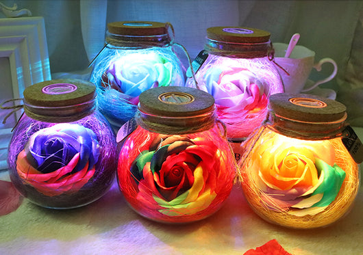 Botella de Deseos con Flores de Jabón Multicolor - Regalo Perfecto para Cumpleaños - Image 24