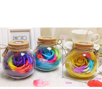 Botella de Deseos con Flores de Jabón Multicolor - Regalo Perfecto para Cumpleaños - Image 11