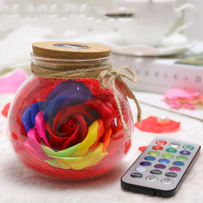 Botella de Deseos con Flores de Jabón Multicolor - Regalo Perfecto para Cumpleaños - Image 5