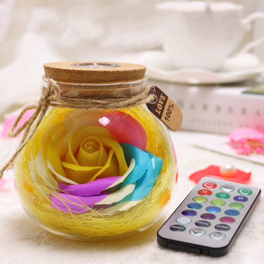 Botella de Deseos con Flores de Jabón Multicolor - Regalo Perfecto para Cumpleaños - Image 12