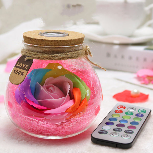 Botella de Deseos con Flores de Jabón Multicolor - Regalo Perfecto para Cumpleaños - Image 9