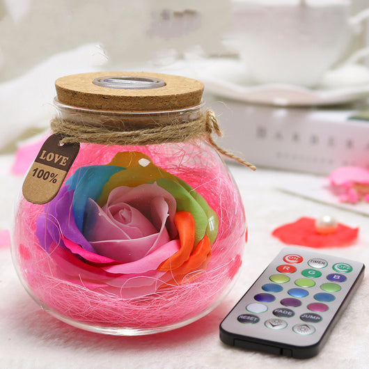 Botella de Deseos con Flores de Jabón Multicolor - Regalo Perfecto para Cumpleaños - Image 9