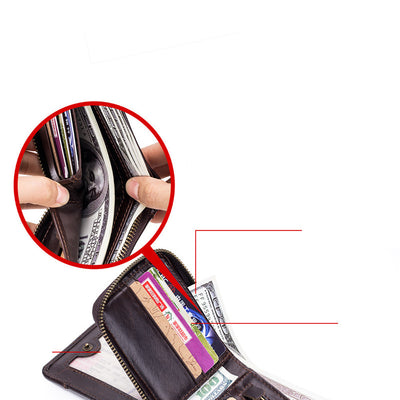 Billetera de Cuero Genuino para Hombre - Cartera Premium Piel Vacuno - Image 3