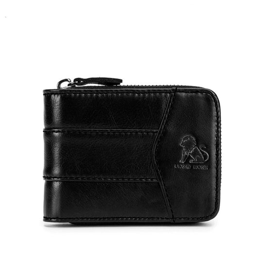 Billetera de Cuero Genuino para Hombre - Cartera Premium Piel Vacuno