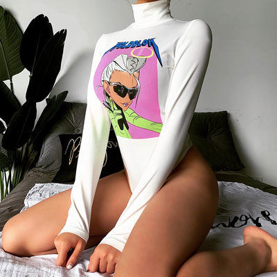 Blusa Ajustada de Cuello Alto con Manga Larga para Mujer - Image 17