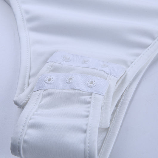 Blusa Ajustada de Cuello Alto con Manga Larga para Mujer - Image 14