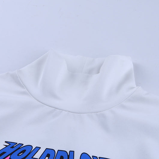Blusa Ajustada de Cuello Alto con Manga Larga para Mujer - Image 15