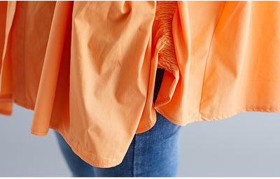Camisa Western Oversized de Manga Larga con Cuello Parado y Diseño Asimétrico - Image 11
