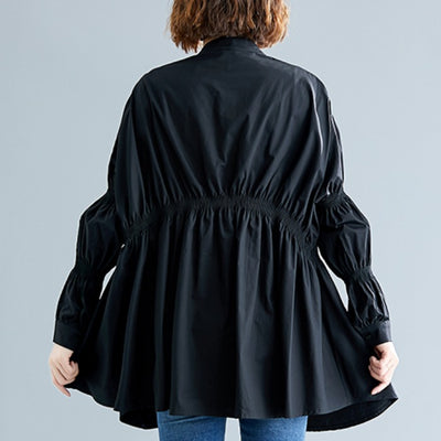 Camisa Western Oversized de Manga Larga con Cuello Parado y Diseño Asimétrico - Image 7