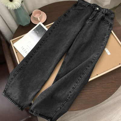 Jeans Rectos de Talle Alto Lavado para Mujer - Image 8