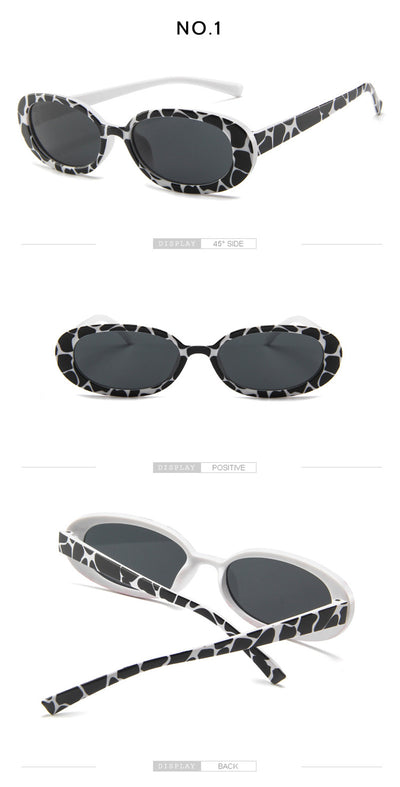 Gafas de Sol Ovaladas Tendencia Europea - Diseño Vaca Chic - Image 10