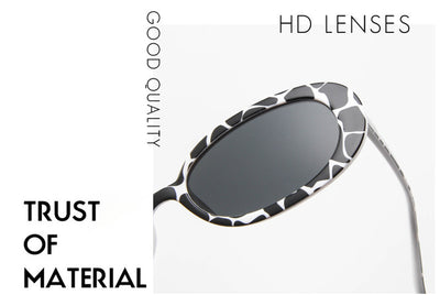Gafas de Sol Ovaladas Tendencia Europea - Diseño Vaca Chic - Image 5