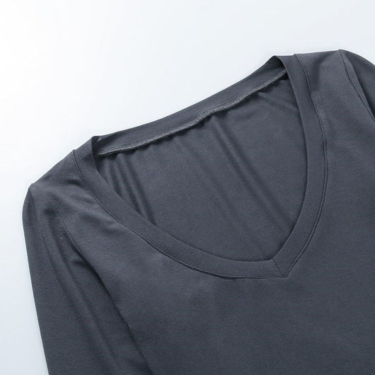 Body Ajustado de Manga Larga con Cuello Corazón para Mujer - Image 12
