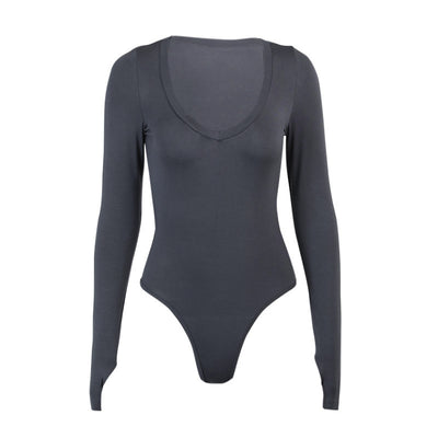 Body Ajustado de Manga Larga con Cuello Corazón para Mujer - Image 11