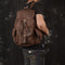 Mochila de Cuero Crazy Horse para Viajes y Aventuras al Aire Libre