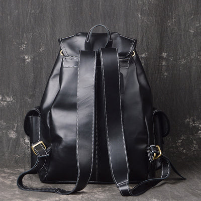 Mochila de Cuero Crazy Horse para Viajes y Aventuras al Aire Libre - Image 18