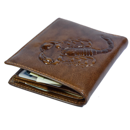 Billetera Corta Scorpion Retro para Hombre - Diseño Ejecutivo - Image 4