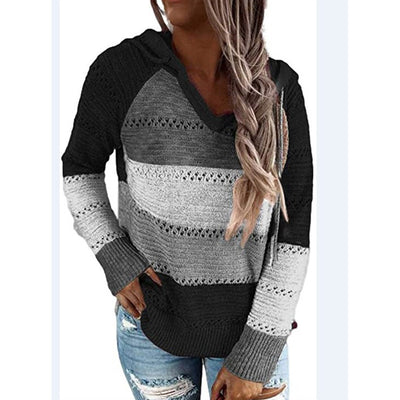 Blusa Patchwork de Manga Larga Versátil - Image 5