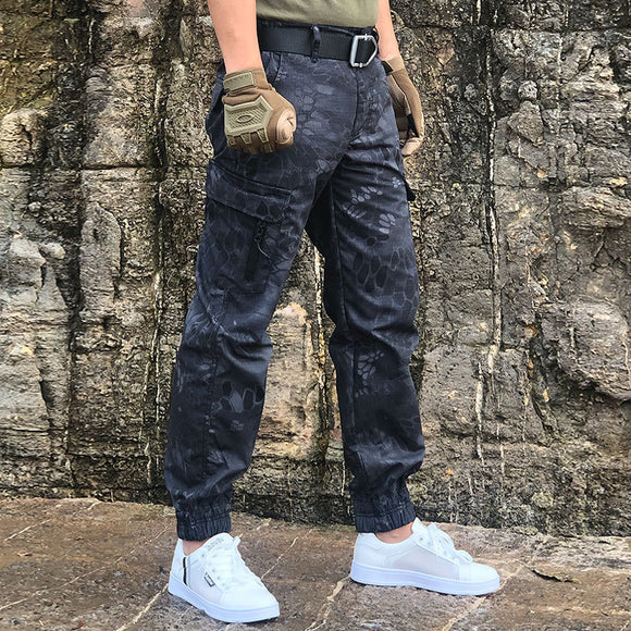 Pantalones Leggings Slim Fit Camuflaje Militar para Hombre