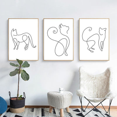 Cuadro de Arte Minimalista en Línea para Sala de Estar - Image 5