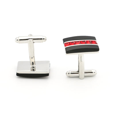 Gemelos de Ágata con Incrustación de Concha - Elegancia Francesa para Hombre - Image 5