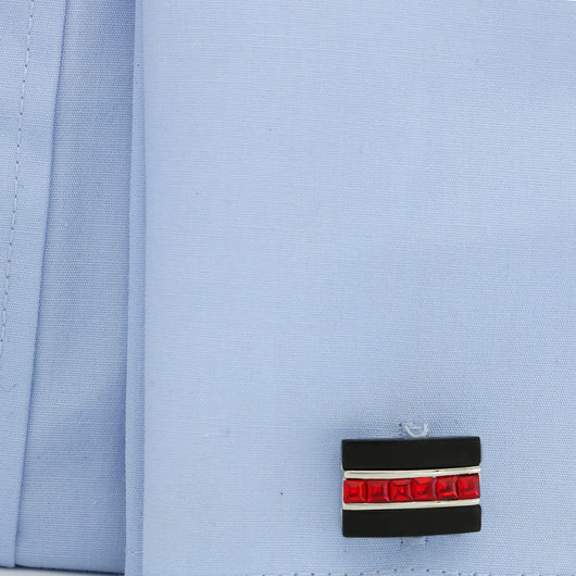 Gemelos de Ágata con Incrustación de Concha - Elegancia Francesa para Hombre - Image 9