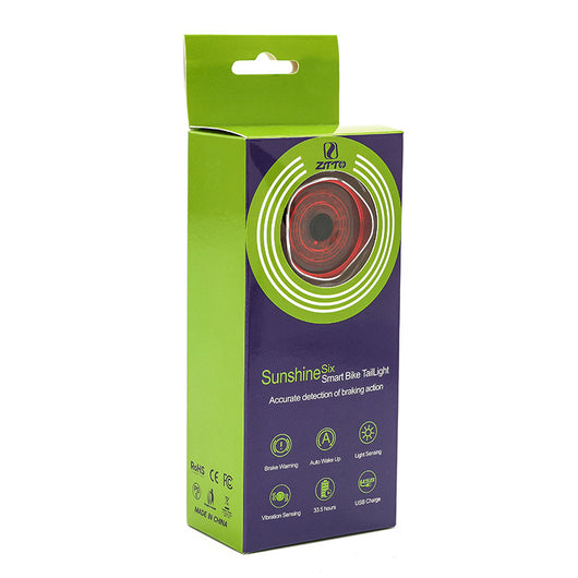 Luz Trasera de Bicicleta Recargable USB con Sensor Automático - Image 10