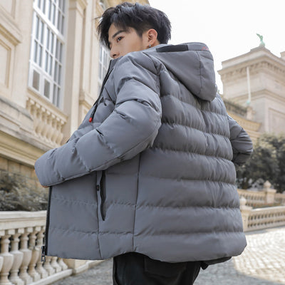 Chaqueta Acolchada Corta con Capucha para Hombre - Abrigo Invernal Cálido y Moderno - Image 9