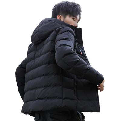 Chaqueta Acolchada Corta con Capucha para Hombre - Abrigo Invernal Cálido y Moderno - Image 2