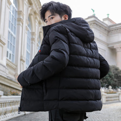 Chaqueta Acolchada Corta con Capucha para Hombre - Abrigo Invernal Cálido y Moderno - Image 4