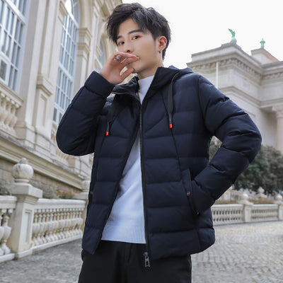 Chaqueta Acolchada Corta con Capucha para Hombre - Abrigo Invernal Cálido y Moderno - Image 5