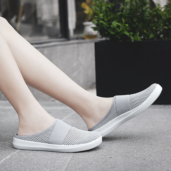 Pantuflas de Verano para Mujer Estilo Nido de Pájaro con Malla Transpirable
