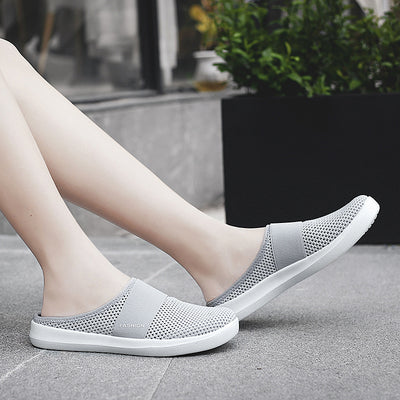 Pantuflas de Verano para Mujer Estilo Nido de Pájaro con Malla Transpirable