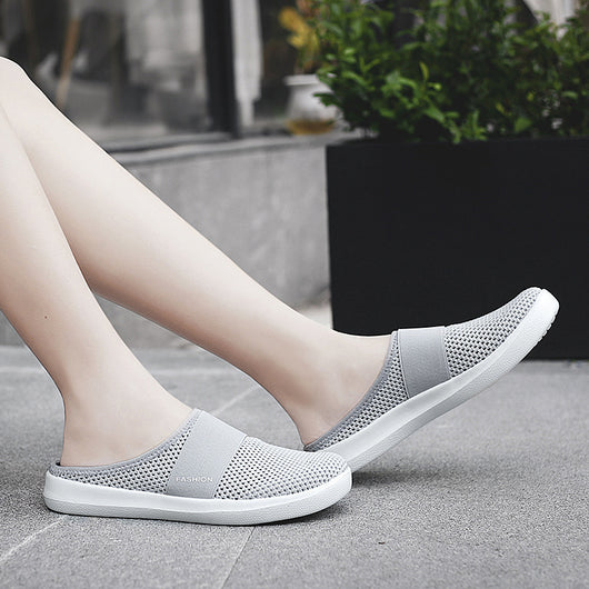 Pantuflas de Verano para Mujer Estilo Nido de Pájaro con Malla Transpirable