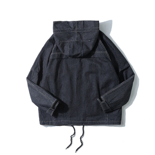 Overol Retro Japonés a Rayas para Hombre - Primavera - Image 6
