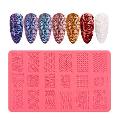 Plantilla de Estampado para Manicura de Diseño Viral - Image 17