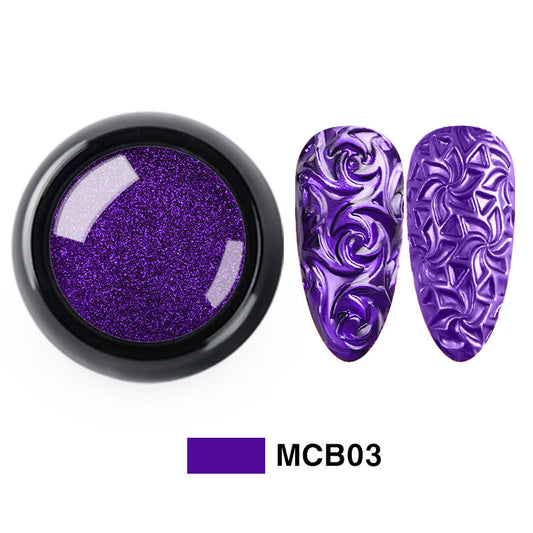 Plantilla de Estampado para Manicura de Diseño Viral